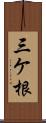 三ケ根 Scroll