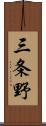 三条野 Scroll
