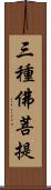 三種佛菩提 Scroll