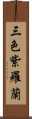 三色紫羅蘭 Scroll