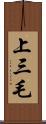 上三毛 Scroll