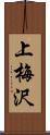 上梅沢 Scroll