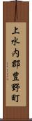 上水内郡豊野町 Scroll