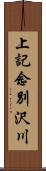 上記念別沢川 Scroll