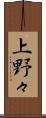 上野々 Scroll