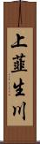 上韮生川 Scroll