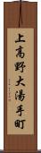 上高野大湯手町 Scroll