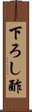 下ろし酢 Scroll