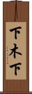 下木下 Scroll
