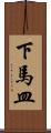 下馬皿 Scroll