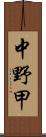中野甲 Scroll