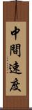 中間速度 Scroll