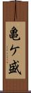 亀ケ盛 Scroll