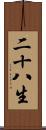 二十八生 Scroll