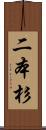 二本杉 Scroll