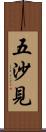 五沙見 Scroll