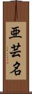 亜芸名 Scroll
