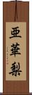 亜華梨 Scroll