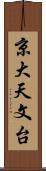 京大天文台 Scroll