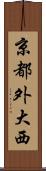 京都外大西 Scroll