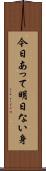 今日あって明日ない身 Scroll