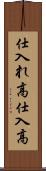 仕入れ高 Scroll