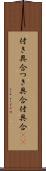 付き具合 Scroll