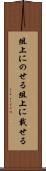 俎上にのせる Scroll