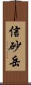 信砂岳 Scroll