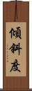 傾斜度 Scroll