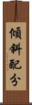 傾斜配分 Scroll