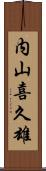 内山喜久雄 Scroll