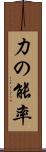力の能率 Scroll