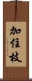 加住枝 Scroll