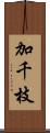 加千枝 Scroll