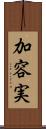 加容実 Scroll