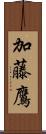 加藤鷹 Scroll