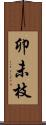 卯未枝 Scroll