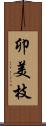 卯美枝 Scroll