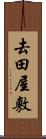 去田屋敷 Scroll