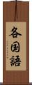 各国語 Scroll