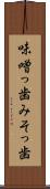 味噌っ歯 Scroll
