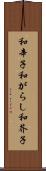 和辛子 Scroll