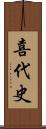 喜代史 Scroll