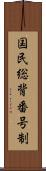 国民総背番号制 Scroll