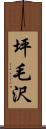 坪毛沢 Scroll