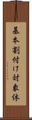 基本割付け対象体 Scroll