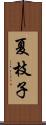 夏枝子 Scroll