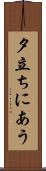 夕立ちにあう Scroll