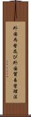 外国為替及び外国貿易管理法 Scroll